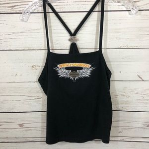 Harley Davidson Crop Tank Moore Oklahoma, Large